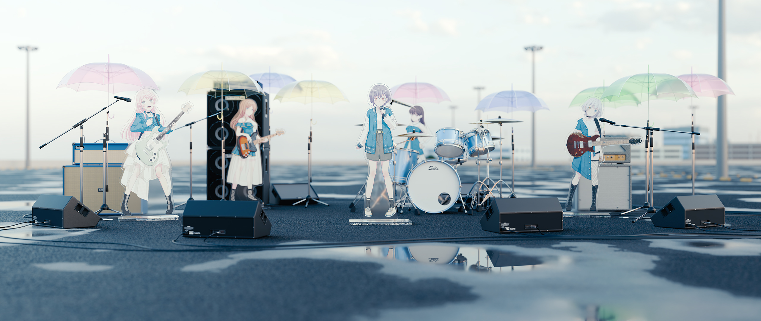 A photo from a parking lot concert.